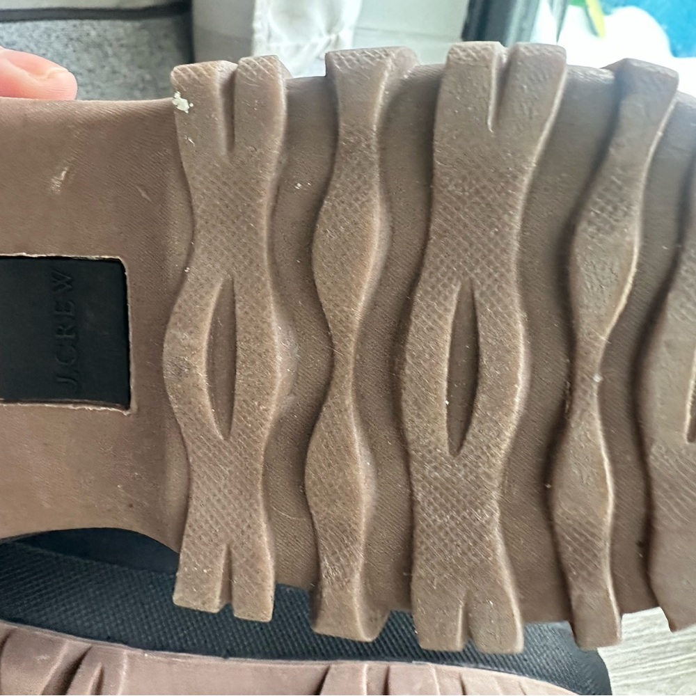 J. Crew Brown Winter Boots with Cream Lining - Picture 7 of 14